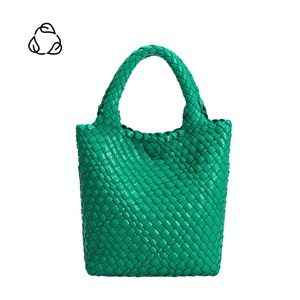 Melie Bianco Eloise Small Recycled Vegan Tote Bag in Green